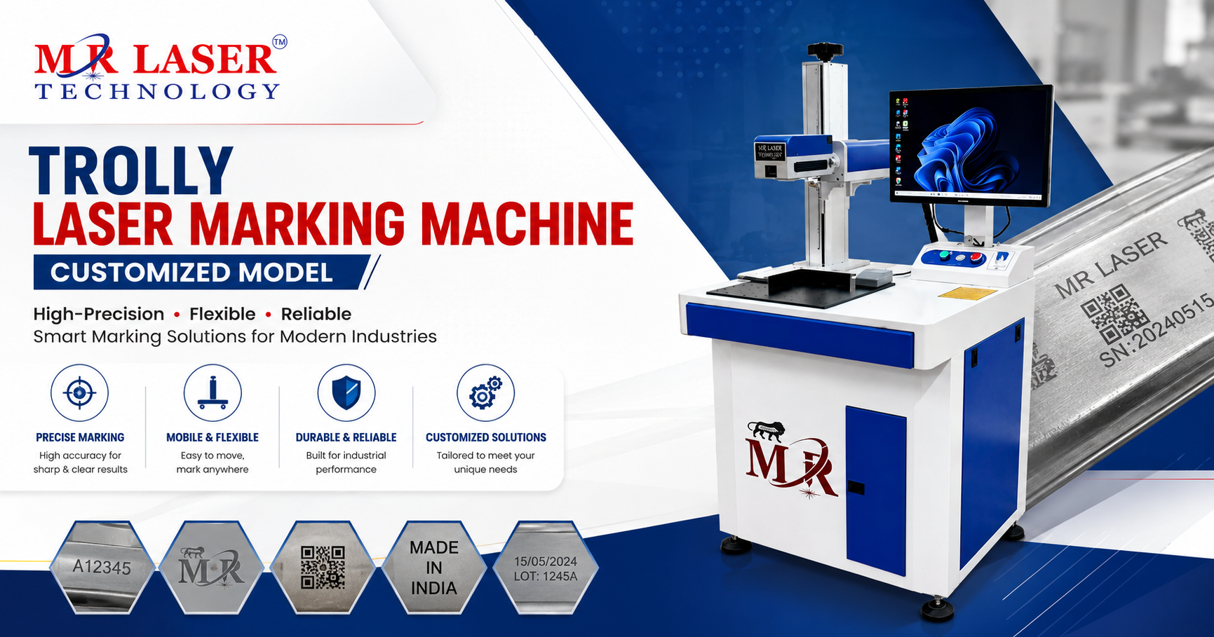 Trolly Laser Marking Machine _ Customized Model