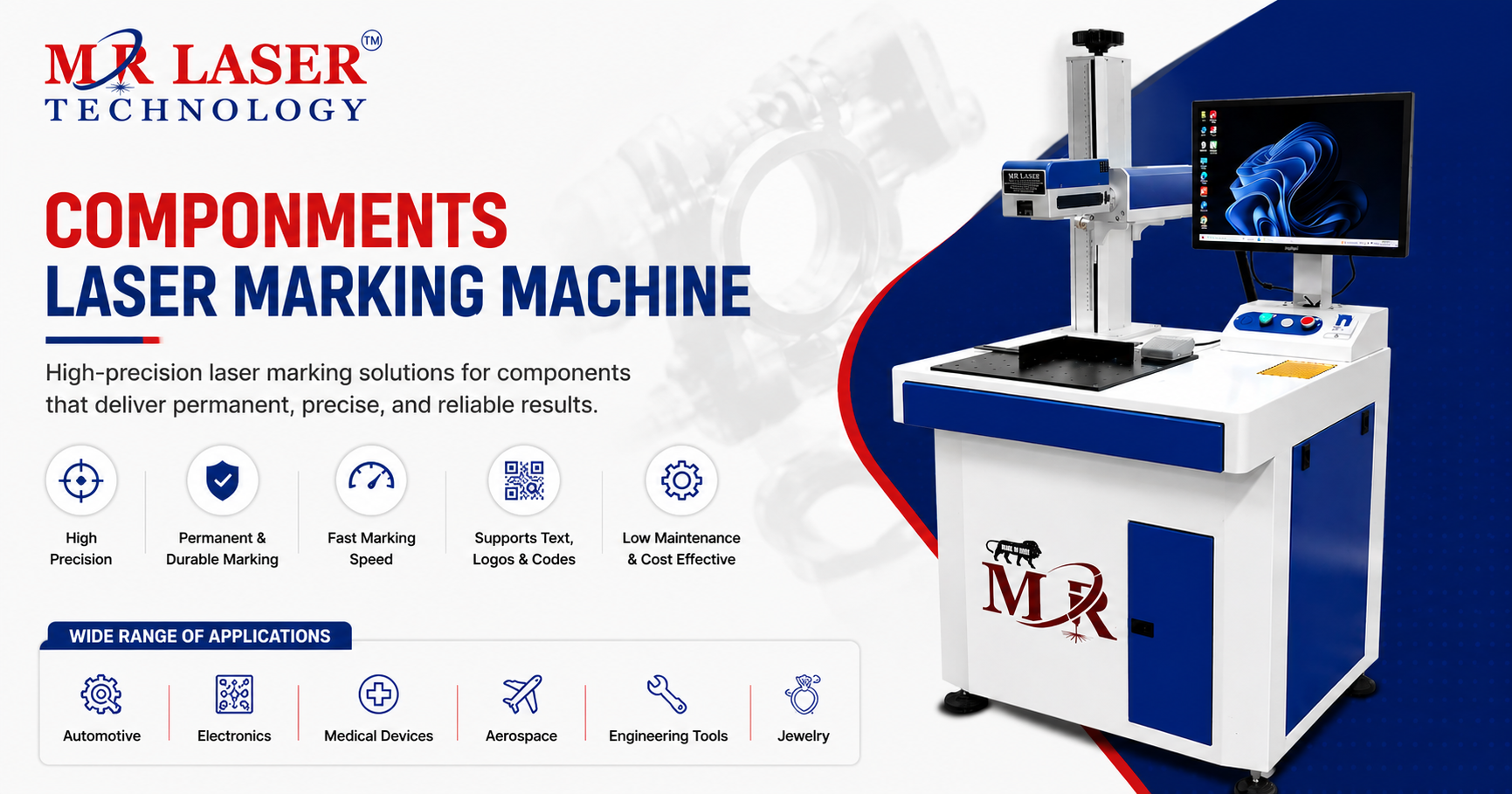 Componments Laser Marking Machine