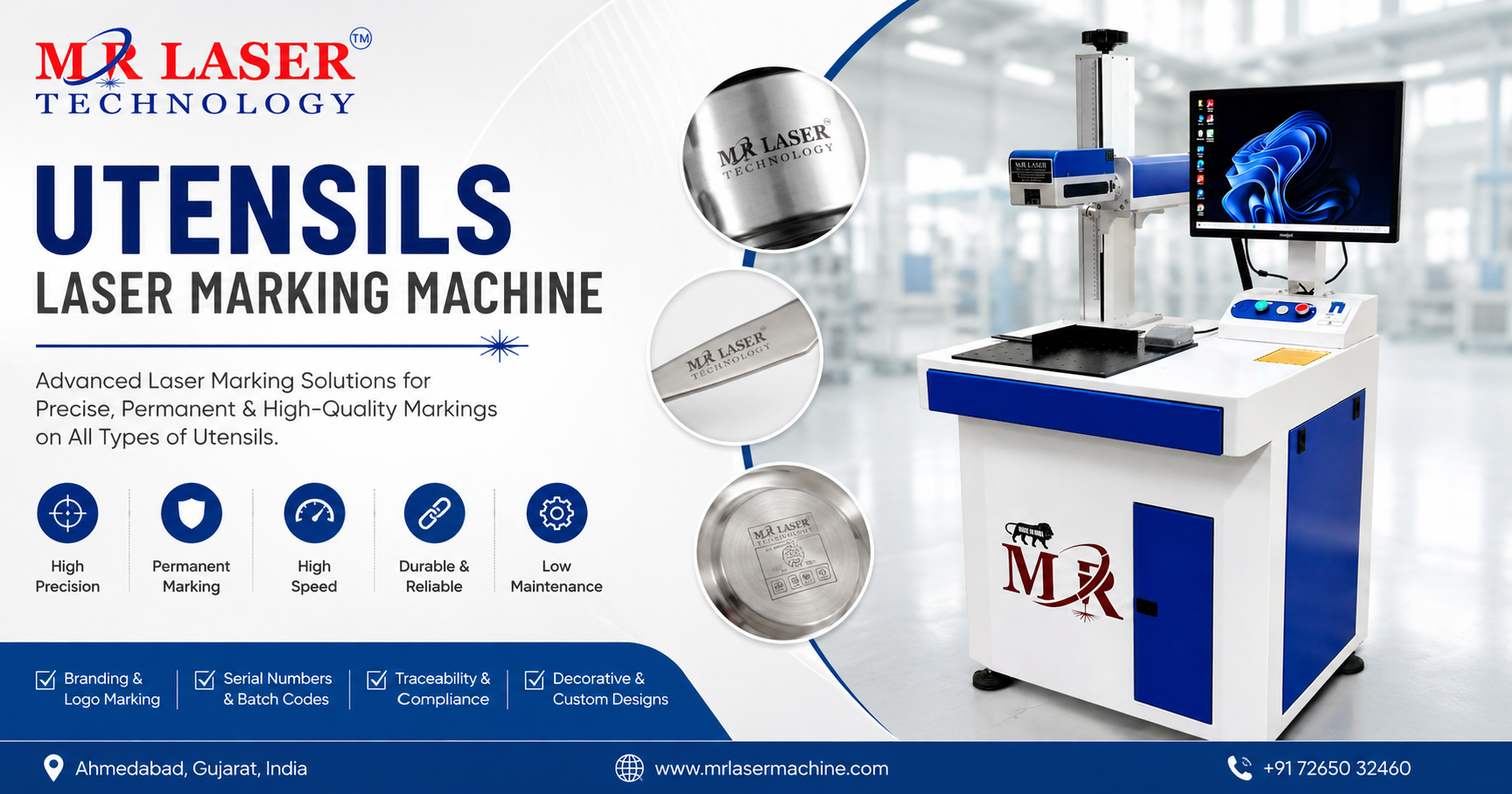 Utensils Laser Marking Machine
