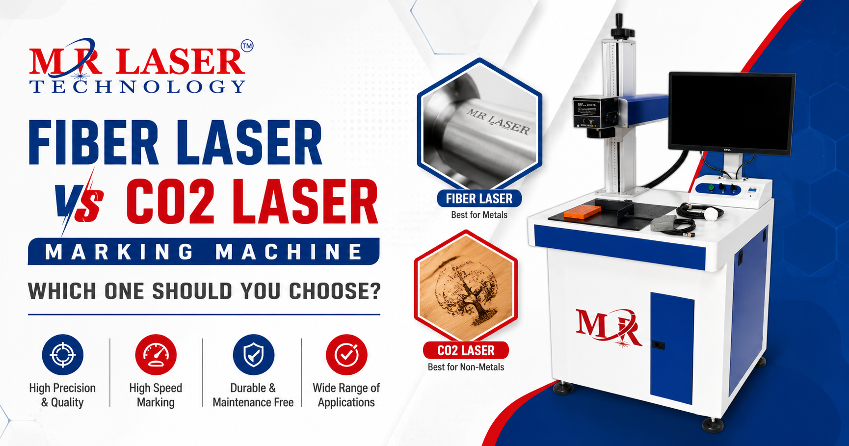 Fiber Laser vs CO2 Laser Marking Machine: Which One Should You Choose?